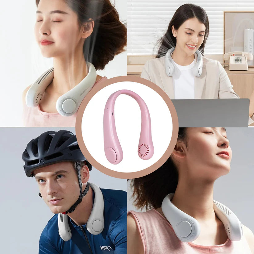 AirFlex™ Ventilador de Cuello Portátil Recargable